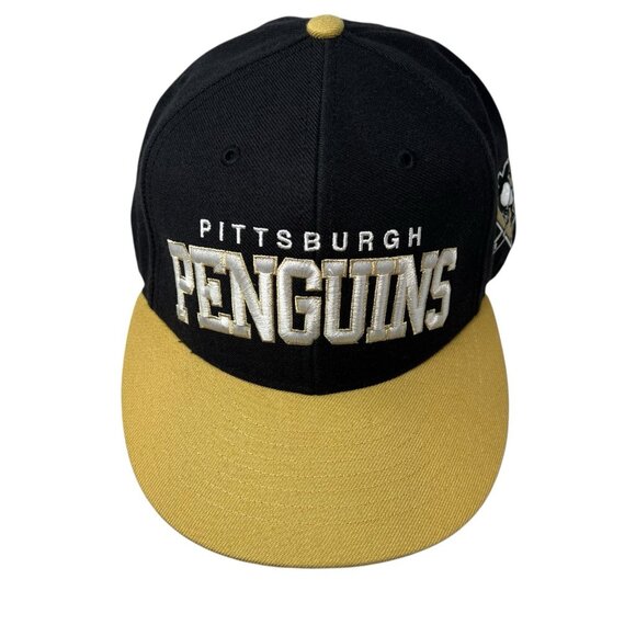 Pittsburgh Penguins Twins Enterprise Spell Out Snapback Hat Cap NHL Hockey Logo - Picture 2 of 9